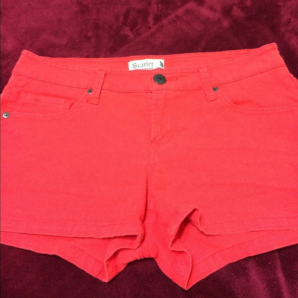 Scarlet Boulevard Red Shorts